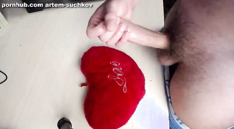 guy with a fat cock cum on heart - ARTEM SUCHKOV