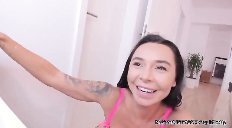 Sexy latina model stripping show