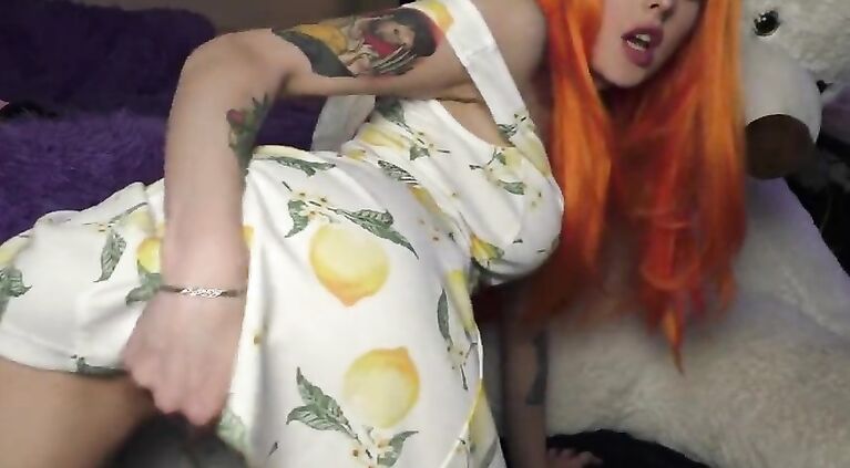 first anal sex! redhead cutie works out her tight ass! animegirl fucking ass
