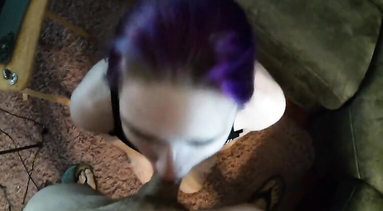 POV LIVE Webcam Cum Facial Kneeling SLUT then Fingers wet Pussy with Cumface Chaturbate