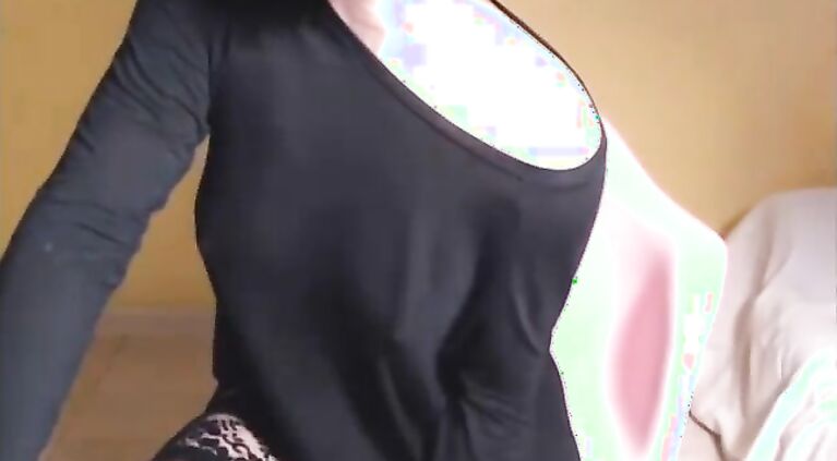 Blondie In Black Dress