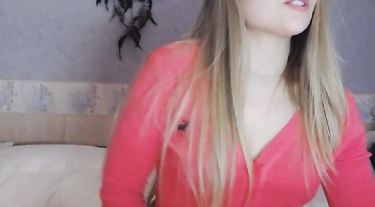 Perfect Ass Blonde Babe Fingering her Pussy