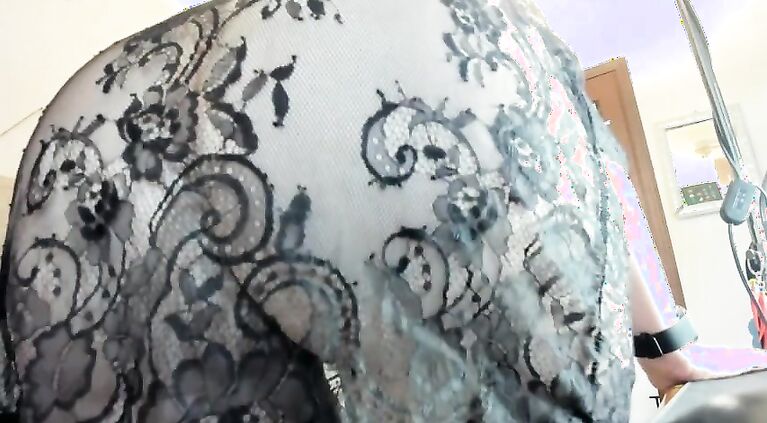 Sexy farts while wearing a black lace outfit smell them all!