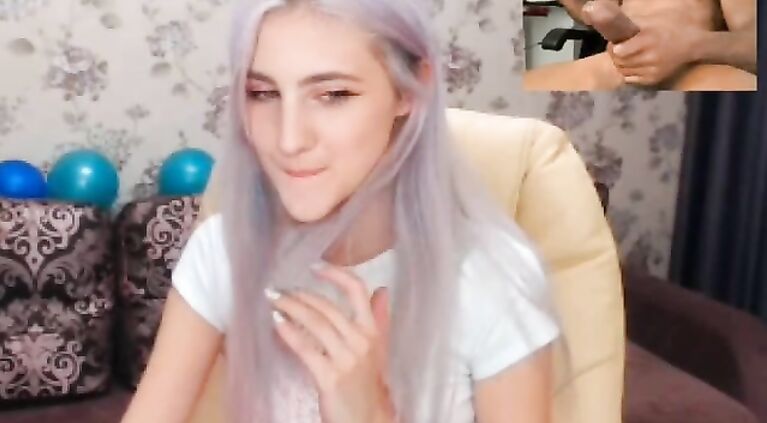 Russia girl Ann aka IForSincerity helping a black man to cum