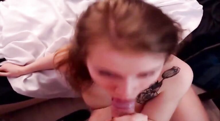 Amateur blow in front of webcam