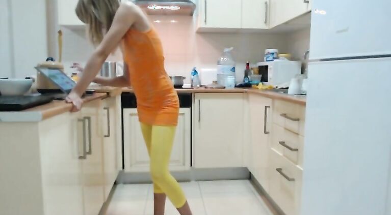 Sexy Girl In The Kitchen No Nudity