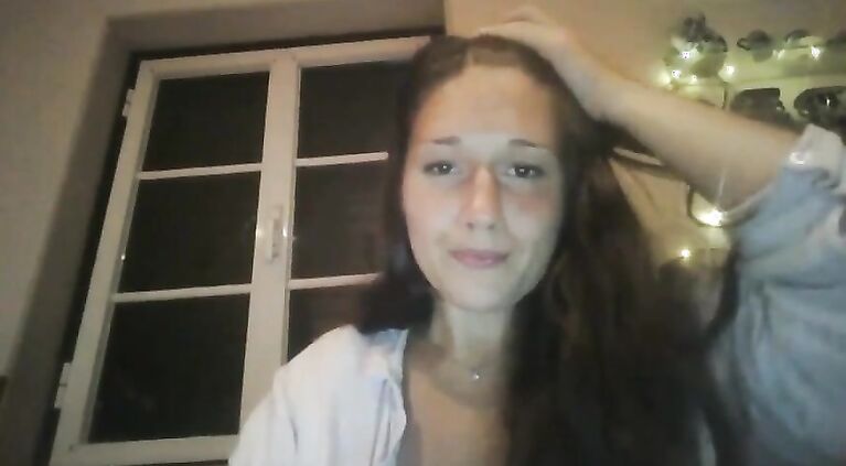 Cute busty webcam girl masturbating