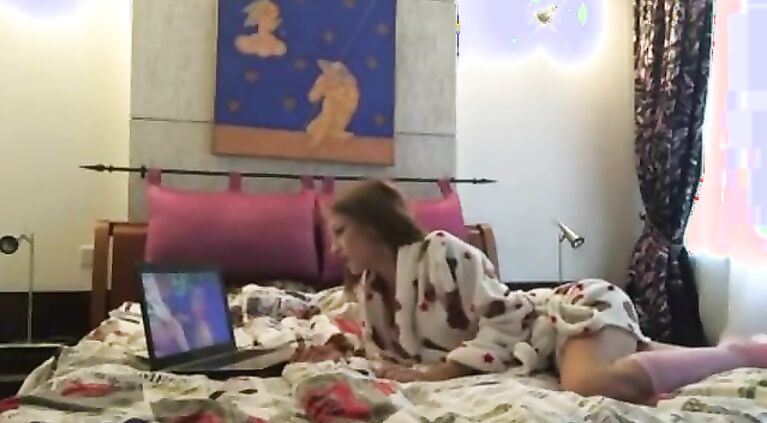 Masturbating while watching porn