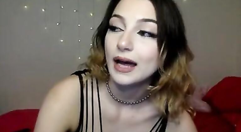 TEEN CAMGIRL W LUSH BLACK LINGERIE AND STOCKINGS CHATURBATE RECORDING PT 5