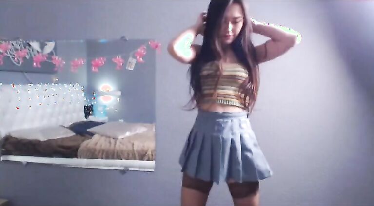 Young Japanese webcam model, Asian pussy, anime