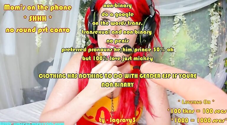 model talking to mom on the phone getting trolled wih lovense + bj