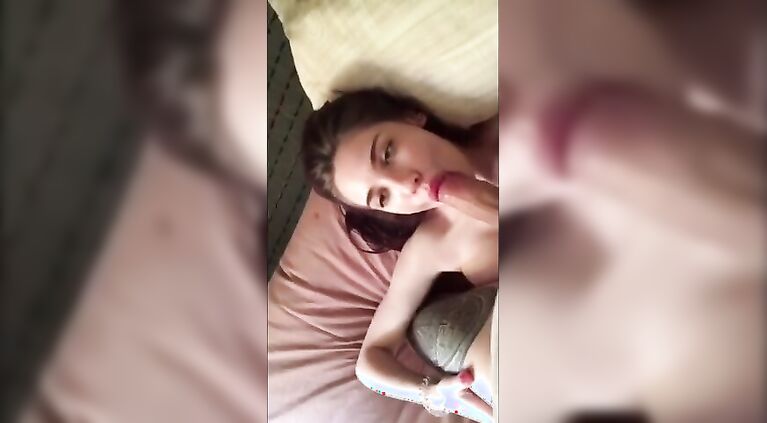 Best Russian Slut Sucks, Facial Cumshot
