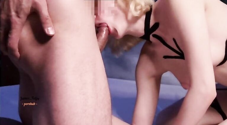 Private home video. Beautiful girl in a bandage rides a big dick